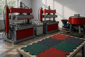 Оборудование для производства плитки из резиновой крошки